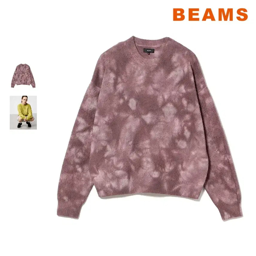 [BUNJANG] Beams Garment Dyed Crewneck Knit / 빔즈 5게이지 가먼트다이 크루넥 니트 26SS