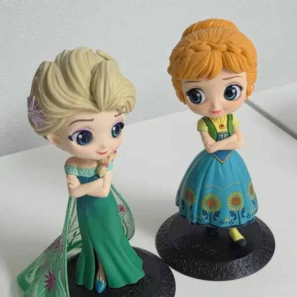 [BUNJANG] Qposket Elsa Anna Figure Set / 엘사 안나 큐포스켓 피규어