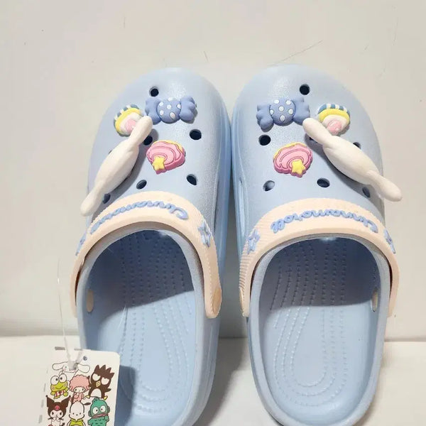 [BUNJANG] Sanrio My Melody Candy Clog Sandals Blue / 산리오 캐릭터 멜로디 캔디 클로그 블루