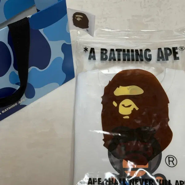 [BUNJANG] A Bathing Ape ABC Camo Baby Milo Float T-Shirt White / [새상품]베이프 베이비 마일로 반팔 화이트