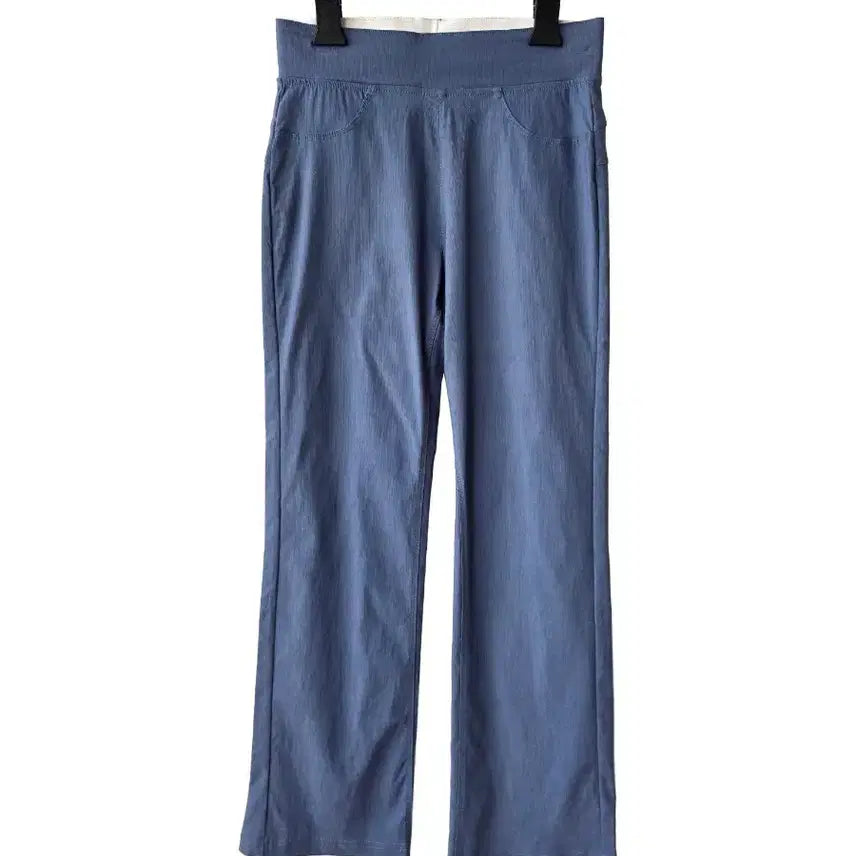 [BUNJANG] Blue Banding Straight Fit Spandex Pants / S/블루 밴딩 일자핏 스판바지
