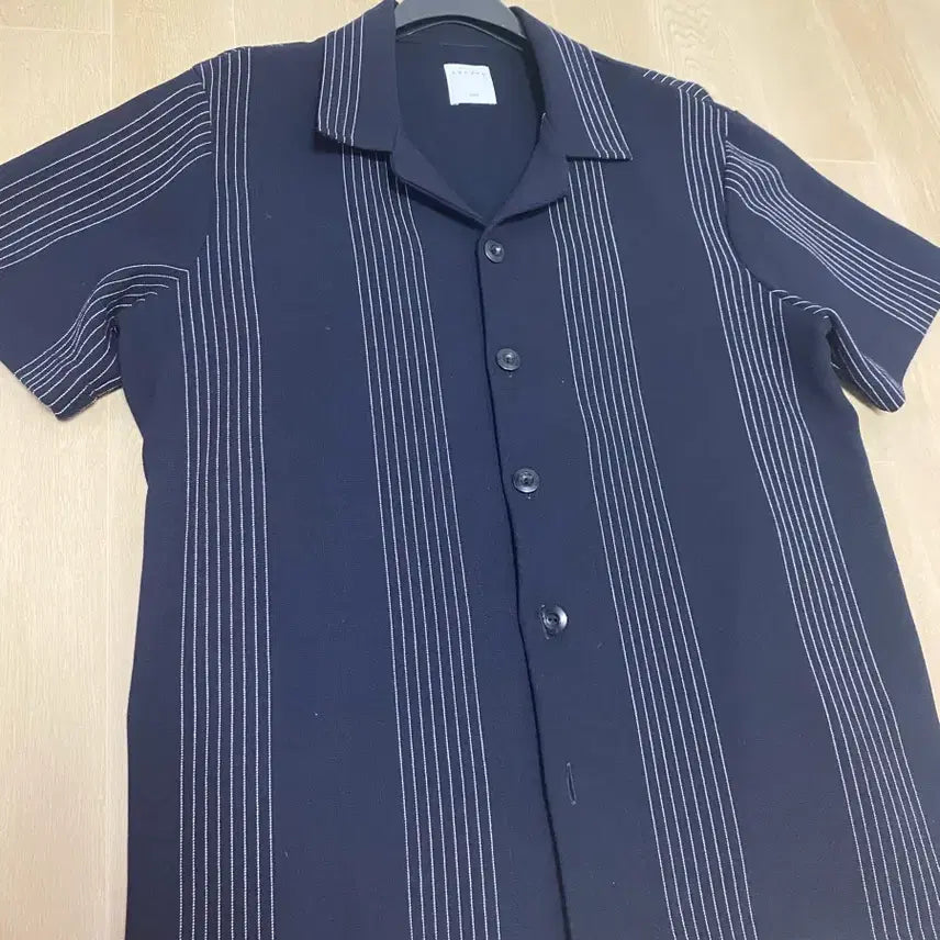 [BUNJANG] Sandro Men's Striped Shirt Navy / 산드로 셔츠