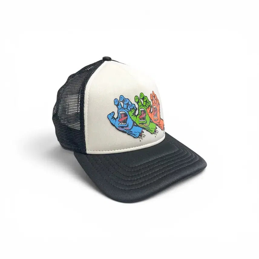 [BUNJANG] New Era x Santa Cruz Trucker Cap White/Black / 뉴에라 x 산타크루즈 트러커캡 화이트/블랙
