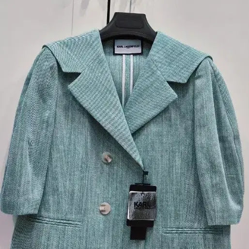 [BUNJANG] Karl Lagerfeld Mint Jacket / 칼 라거펠트 자켓 민트색