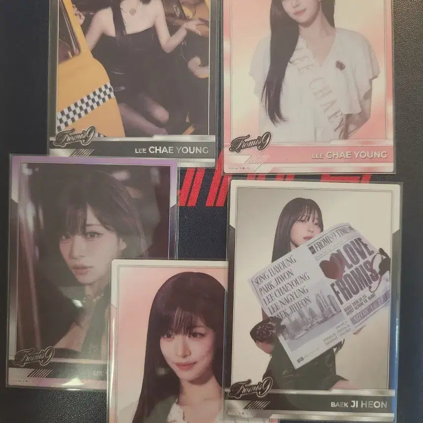 [BUNJANG] fromis_9 Lee Chaeyeon & Baek Jiheon Photocard Bundle Set / fromis_9 이채영 백지헌 포토카드 5장 일괄