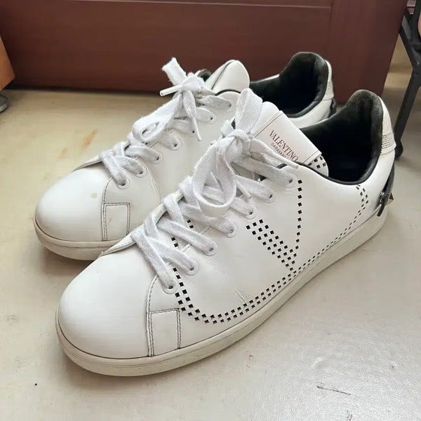 [BUNJANG] Valentino Garavani Net Sneakers White Size 41 / 발렌티노 가라비니 백넷 스니커즈 41