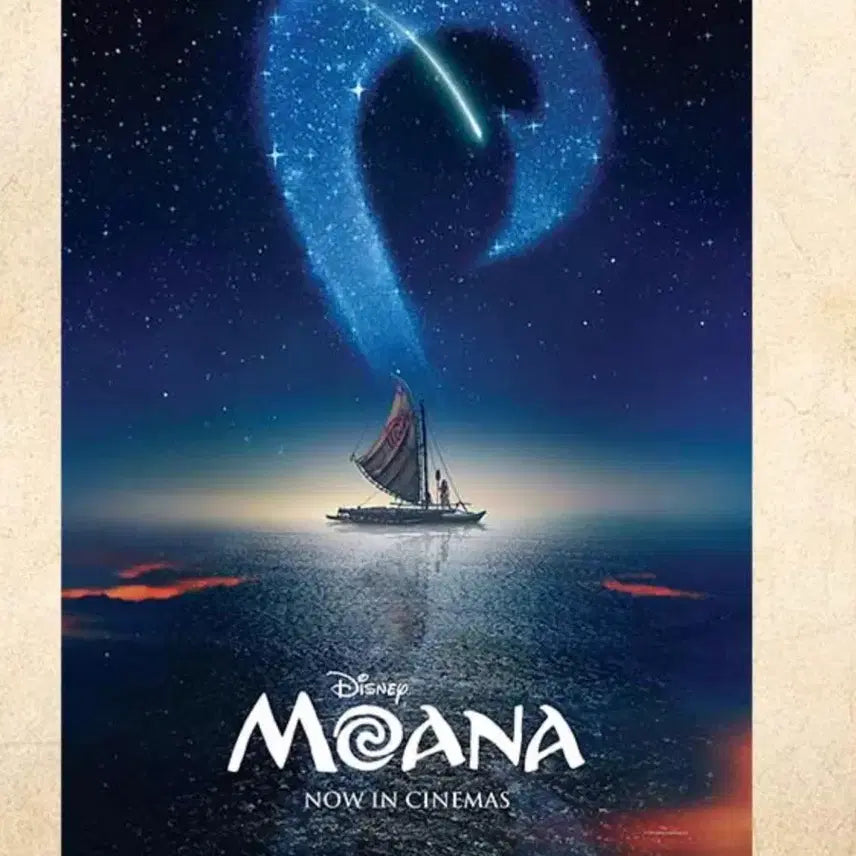 [BUNJANG] Moana Lotte Cinema 1st Week A3 Poster / 모아나 롯데시네마 1주차 포스터 현장증정 A3