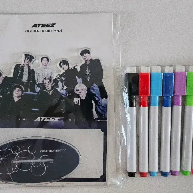 [BUNJANG] ATEEZ GOLDEN HOUR : Part.4 Acrylic Memo Board Set / 에이티즈 골든아워4 팝업 아크릴 메모 보드판
