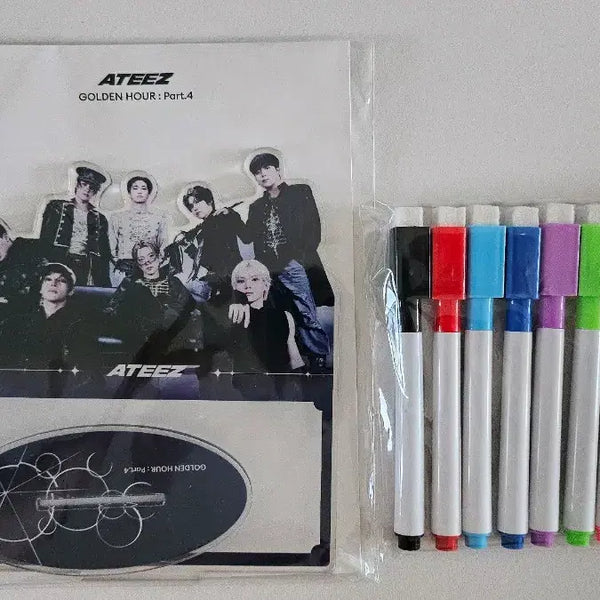 [BUNJANG] ATEEZ GOLDEN HOUR : Part.4 Acrylic Memo Board Set / 에이티즈 골든아워4 팝업 아크릴 메모 보드판