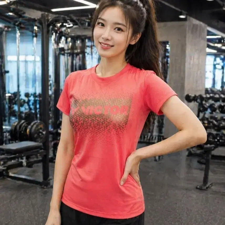 [BUNJANG] Victor Women's Performance Short Sleeve T-Shirt - Coral, XS / (새제품.무료배송)정품 빅터 여성 기능성 반팔티 XS 코랄