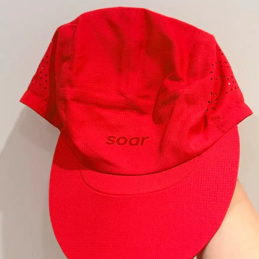 [BUNJANG] SOAR Running Run Cap Cherry Red / 소어 러닝 soar running 런캡 체리레드