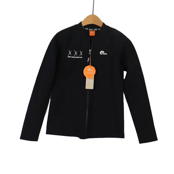 [BUNJANG] NEPA Kids Black Zipper Rashguard Swimsuit Size 160 / NEPA 키즈 래시가드 집업 160 블랙 수영복 새상품