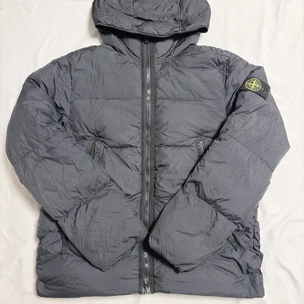 [BUNJANG] Stone Island 21S Crinkle Hooded Down Jacket L / 스톤아일랜드 21s 클링클 후드패딩 L