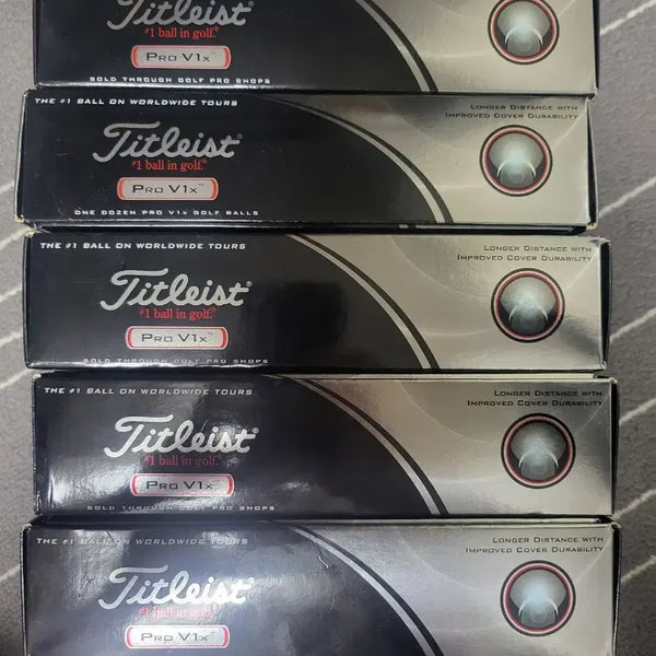 [BUNJANG] Titleist Pro V1x Golf Balls (12 Balls per Box) - 5 Boxes / 타이틀리스트 Pro V1x 골프공 12구 5박스