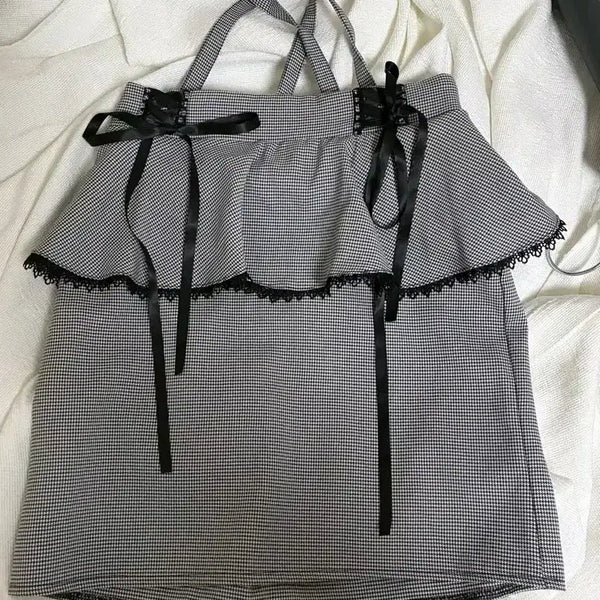 [BUNJANG] MAZ Authentic Suspender Skirt / 마즈 정품 서스펜더 스커트 멜빵치마 착샷있음!