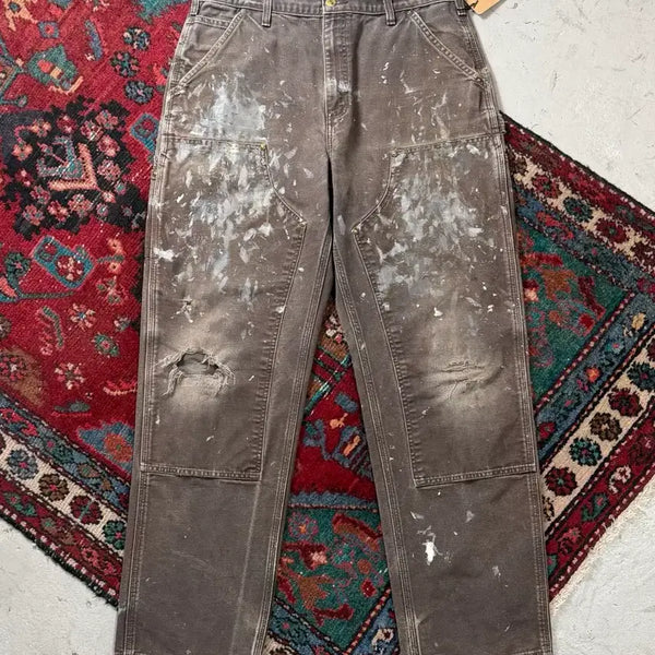 [BUNJANG] Carhartt B136 DKB Double Knee Work Pants Dark Brown / [34] OG 칼하트 더블니 DKB 칼하트 B136 다크브라운 썩블니