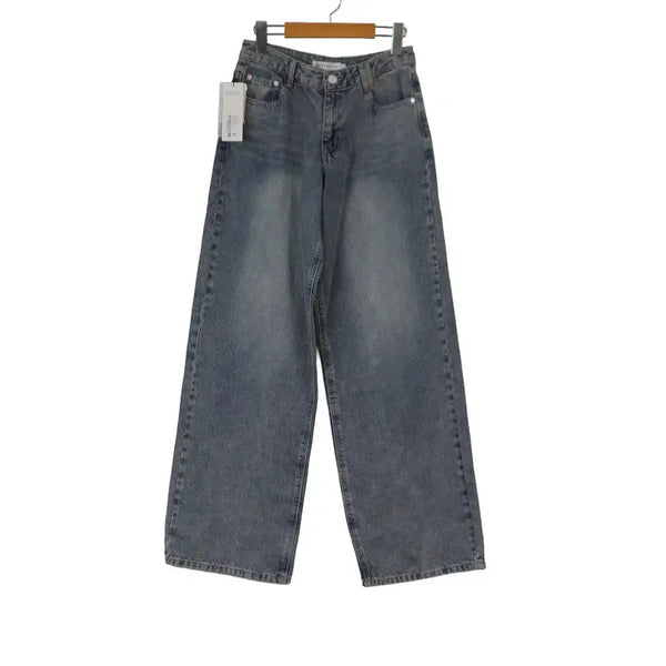 [BUNJANG] DECET Wide Denim Pants - Light Blue, Size S, New / DECET 와이드 데님 팬츠 S 연청 와이드 청바지 새상품