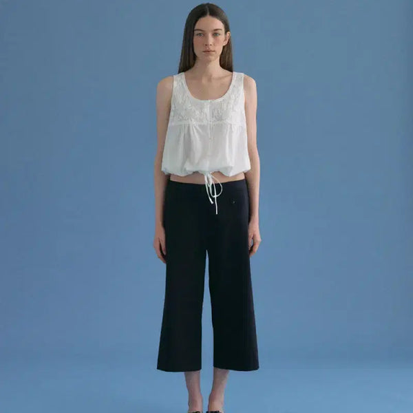 [BUNJANG] Thanat Neet Tie Sleeveless Top & Tailored Bermuda Pants Set / 타낫 Neet tie 슬리브탑, Tailored 버뮤다팬츠 택달린 새상품