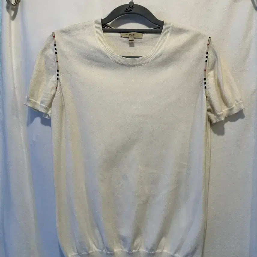 [BUNJANG] Burberry Nova Check Knit T-Shirt / BURBERRY 버버리 노바체크 니트 반팔티