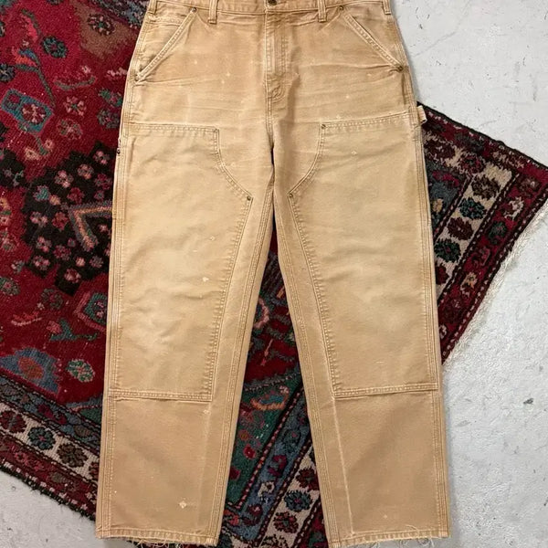 [BUNJANG] Carhartt B136 BRN Double Knee Pants Beige 36x32 / [36] OG 칼하트 더블니 BRN 칼하트 B136 베이지 썩블니