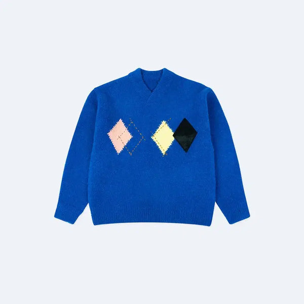 [BUNJANG] Ader Error 21FW Illand Knit Blue / 아더에러 21fw illand 니트 블루 A2