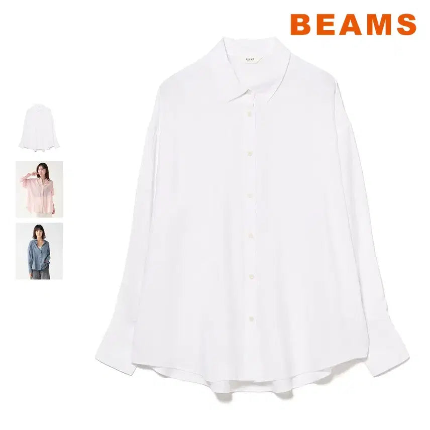 [BUNJANG] BEAMS Heart Sheer Regular Shirt 26SS / 빔즈 하트 시어 레귤러 셔츠 26SS