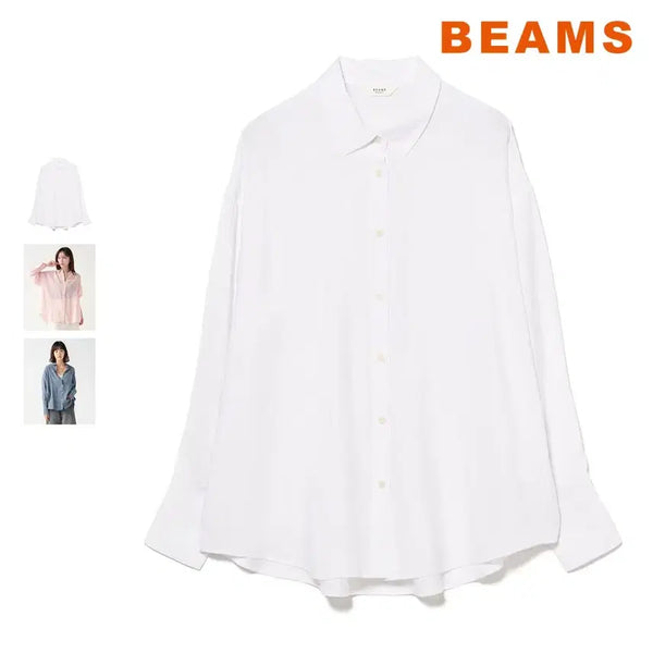 [BUNJANG] BEAMS Heart Sheer Regular Shirt 26SS / 빔즈 하트 시어 레귤러 셔츠 26SS