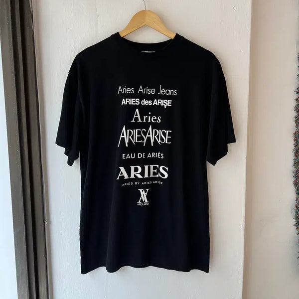 [BUNJANG] Aries Parody Logo T-Shirt Black L / [L] Aries 패러디 티셔츠 블랙