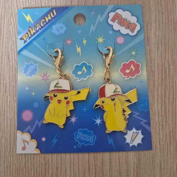 [BUNJANG] Pokemon Pikachu Keychain Set (2 pcs) / 포켓몬스터 피카츄 키링 2개 세트