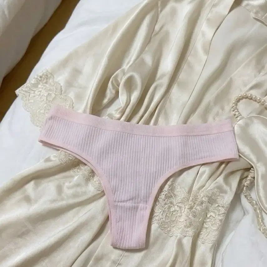 [BUNJANG] Women's Used Ribbed Thong Panty / 여성 중고 끈팬티
