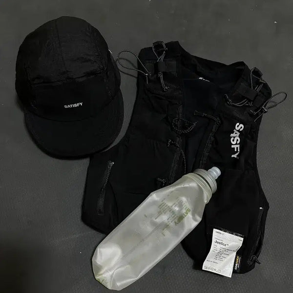 [BUNJANG] Satisfy Running Vest and Hat Set / 새티스파이 러닝 베스트 모자 세트 판매