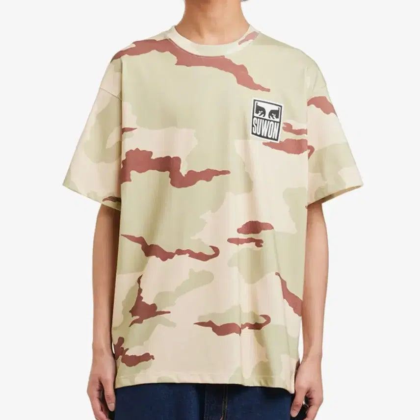 [BUNJANG] OBEY Camo T-Shirt / [상태굿]오베이 카모 반팔티
