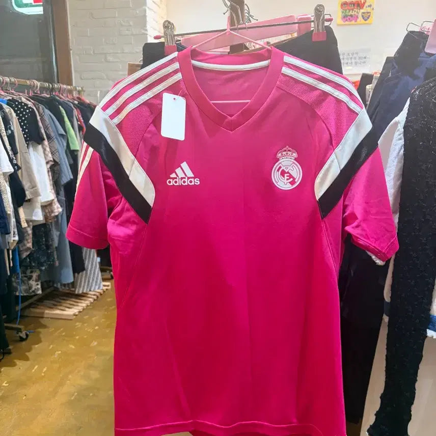 [BUNJANG] Adidas Real Madrid Pink Jersey / 아디다스 레알마드리드 유니폼 핑크
