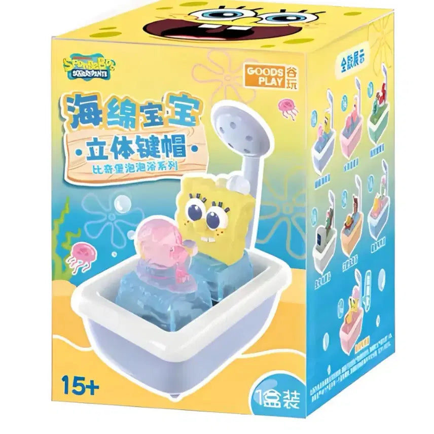 [BUNJANG] SpongeBob SquarePants Bikini Bottom Krabby Patty Gary Gary the Snail "Bubble Bath" Artisan Keycap / 스폰지밥 키캡 네모바지 비키니시티 버블욕 징징이 키캡