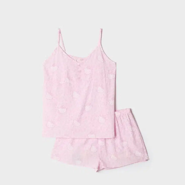 [BUNJANG] SPAIO Hello Kitty Leopard Sleep Pajama Pink M / 미개봉) 스파오 헬로키티 레오파드 슬립 파자마 핑크 M