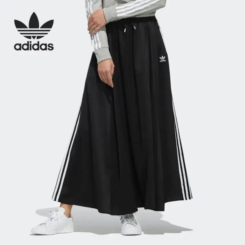 [BUNJANG] Adidas Satin Flare Skirt / 아디다스 새틴 플레어 스커트