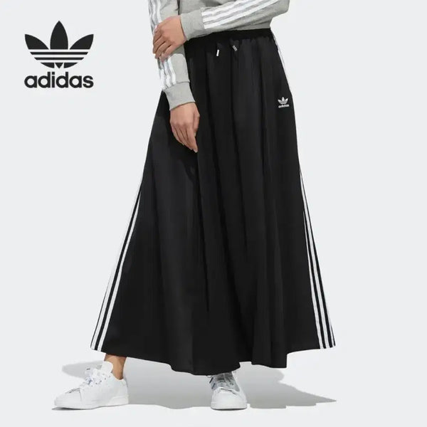 [BUNJANG] Adidas Satin Flare Skirt / 아디다스 새틴 플레어 스커트