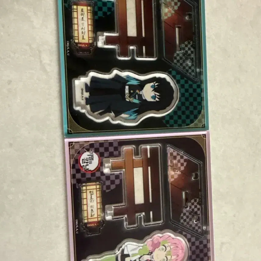 [BUNJANG] Demon Slayer Muichiro & Mitsuri Acrylic Stand Bundle Set / 귀멸의 칼날 smg팝업 아크릴 무이치로,미츠리 일괄