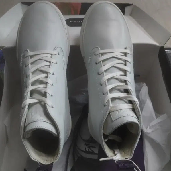 [BUNJANG] ETIS Odyssey Leather White Boots / 이티스 오디세이 레더  화이트