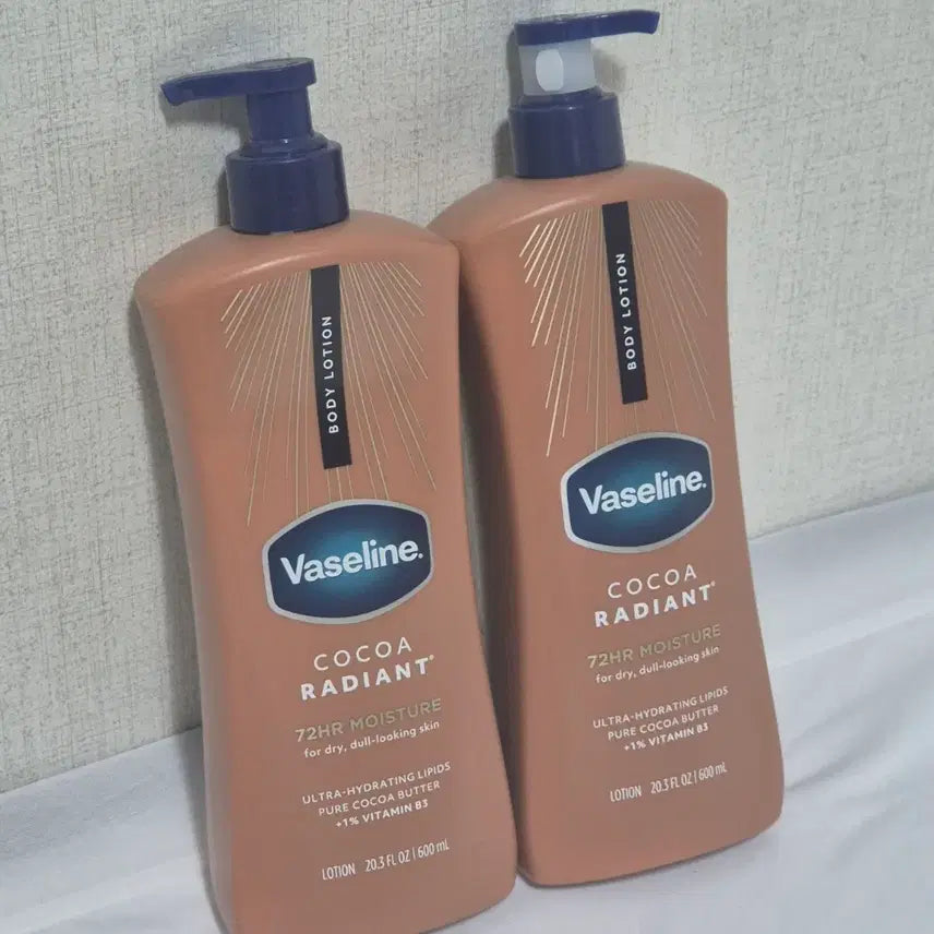 [BUNJANG] Vaseline Cocoa Radiant Body Lotion 2-Piece Set / 바세린 코코아 레디언트 바디 로션 2개 세트 20.3oz 600ml 2