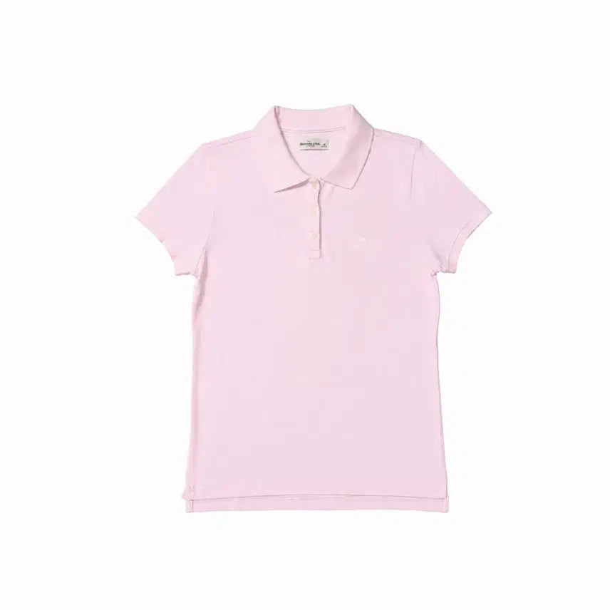 [BUNJANG] Abercrombie Strawberry Milk Pink Collar T-Shirt L / 아베크롬비 딸기우유 연핑트 카라 티셔츠 L