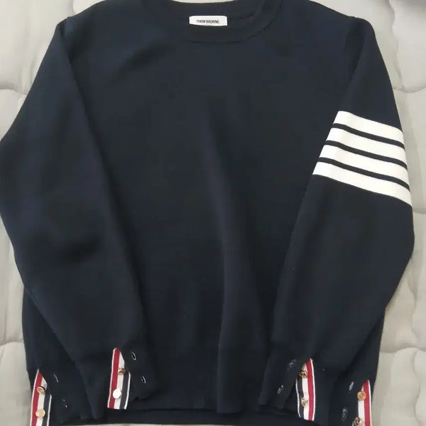 [BUNJANG] Thom Browne Milano Stitch Gold Badge Knitwear Size 4 (US 105) / 톰브라운 밀라노스티치 정품 금장 니트 A급 4사이즈 한국105