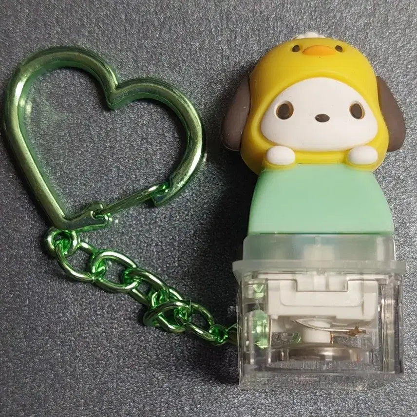 [BUNJANG] Sanrio Pochacco LED Peek-a-Boo Keycap Keychain / 산리오 포차코 LED 빼꼼 키캡 키링 미사용