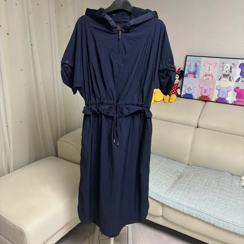 [BUNJANG] Stefanel Navy Windbreaker Dress / 스테파넬 바람막이 원피스