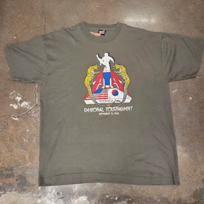 [BUNJANG] 1996 ATA Taekwondo Association Single Stitch T-Shirt XL / 미국빈티지 1996년 태권도협회 싱글스티치 티셔츠