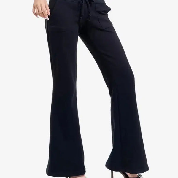 [BUNJANG] Flowering Lace Banding Training Bootcut Pants / 포어링 레이스 밴딩 바지 트레이닝 부츠컷