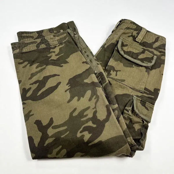 [BUNJANG] Vintage Military Camo Wide Cargo Pants / (32) VTG 빈티지 밀리터리 카모 와이드 카고팬츠