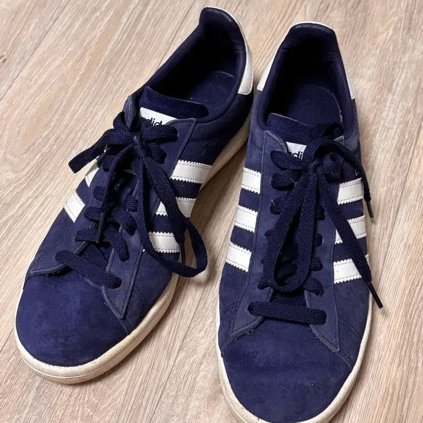 [BUNJANG] Adidas Campus 80s Collegiate Navy Cloud White Sneakers (255) / 아디다스 캠퍼스 80s 컬리지에이트 네이비 클라우드 화이트 255