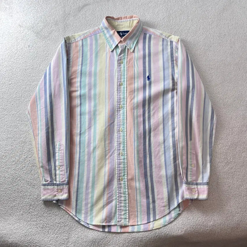 [BUNJANG] Polo Ralph Lauren Vintage Stripe Cotton Shirt / 100 폴로랄프로렌 빈티지 스트라이프 코튼 셔츠 #22