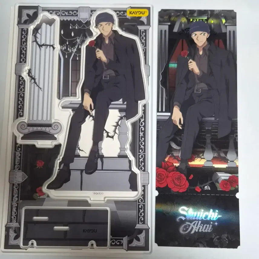 [BUNJANG] Detective Conan Shuichi Akai Acrylic Stand & Ticket Set / 명탐정코난 중국 아카이 슈이치 이상윤 아크릴 스탠드 티켓